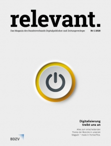 BDZV startet neues Magazin 'relevant' -